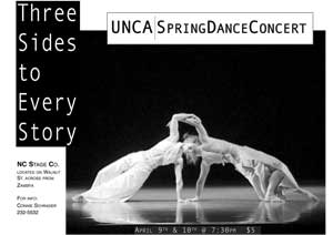 UNCA | Spring Dance Performance 2004 - flyer